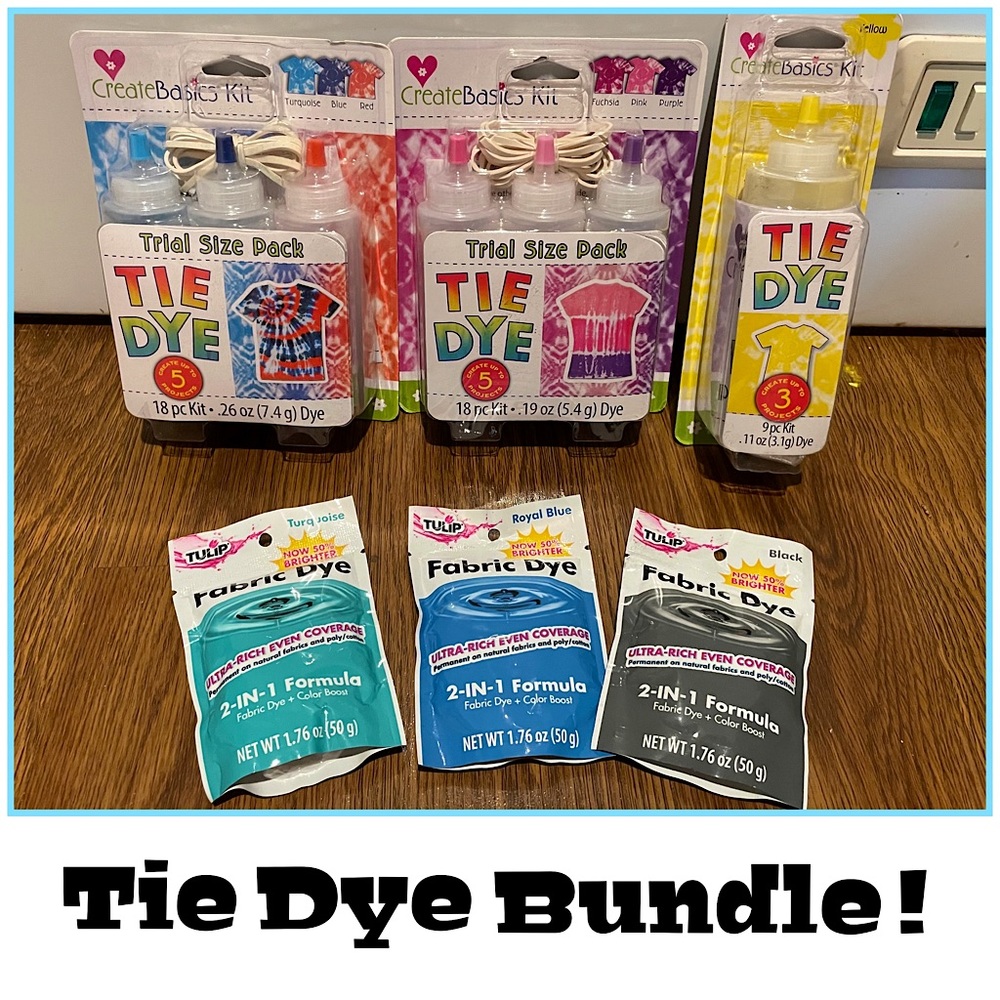 Multi color NEW unopened tie dye lot!